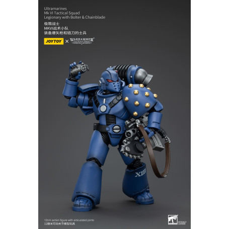 JoyToy - Ultramarines - Legion MKVI Tactical Squad Legionary mit Bolter & Chainblade 1/18 - The Horus Heresy