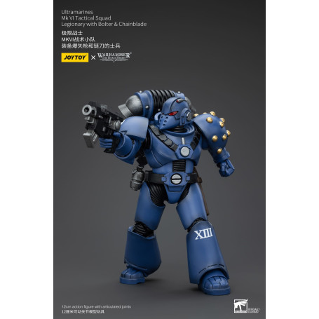 JoyToy - Ultramarines - Legion MKVI Tactical Squad Legionary mit Bolter & Chainblade 1/18 - The Horus Heresy