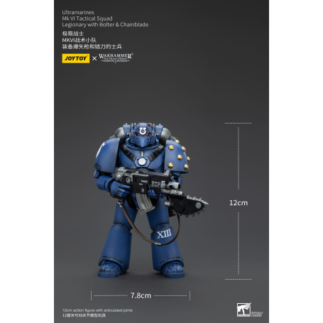 JoyToy - Ultramarines - Legion MKVI Tactical Squad Legionary mit Bolter & Chainblade 1/18 - The Horus Heresy