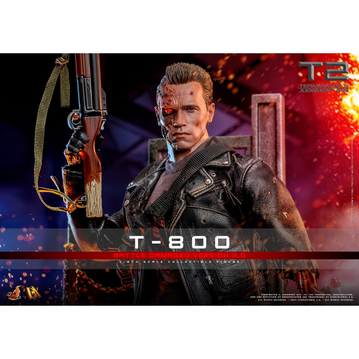 Hot Toys - Terminator 2: Judgment Day MMS 1/6 - Battle Damaged T-800 V2.0