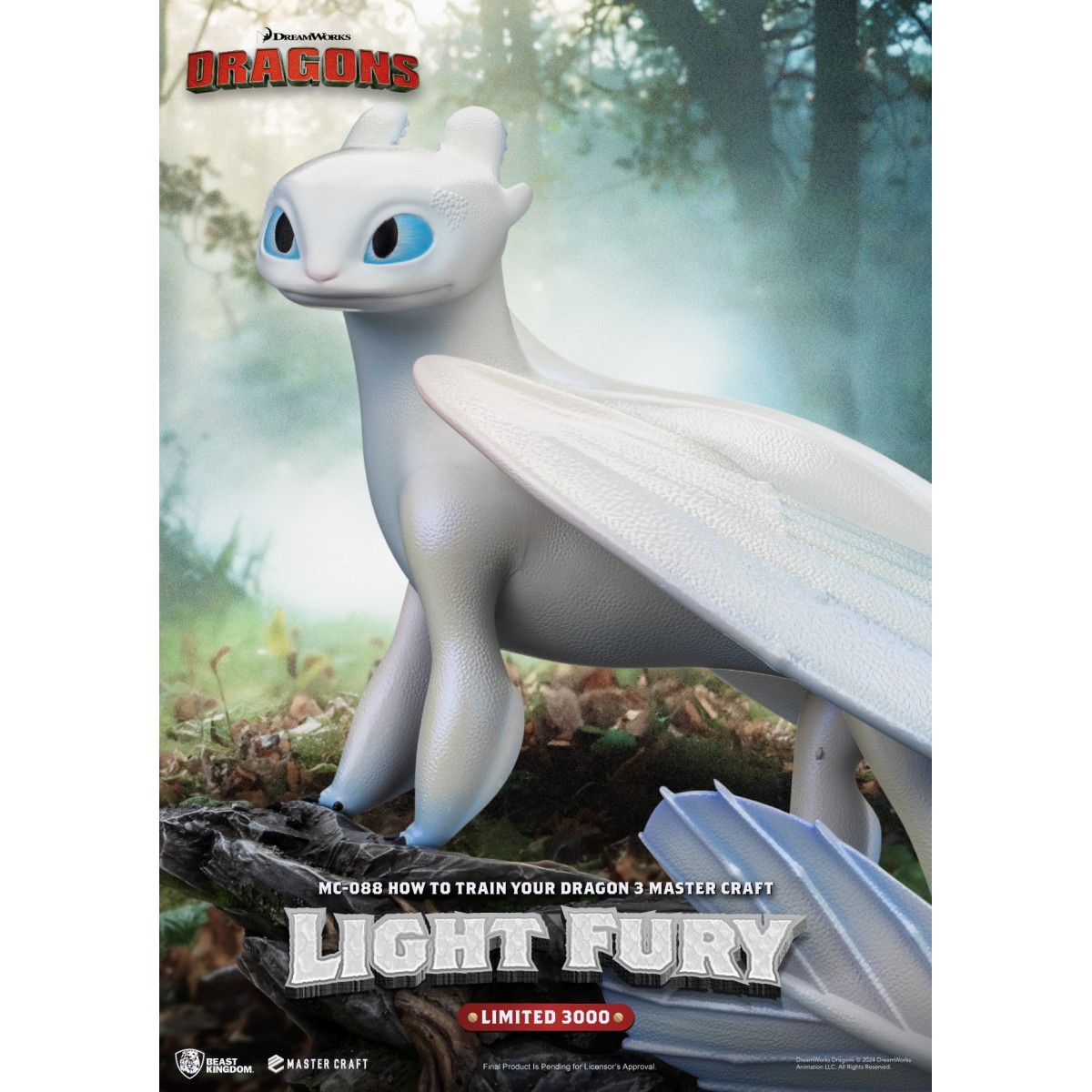 Beast Kingdom - How to Train your Dragon: The Hidden World Master Craft Toothless - Ohnezahn Dragons 3: The Hidden World.