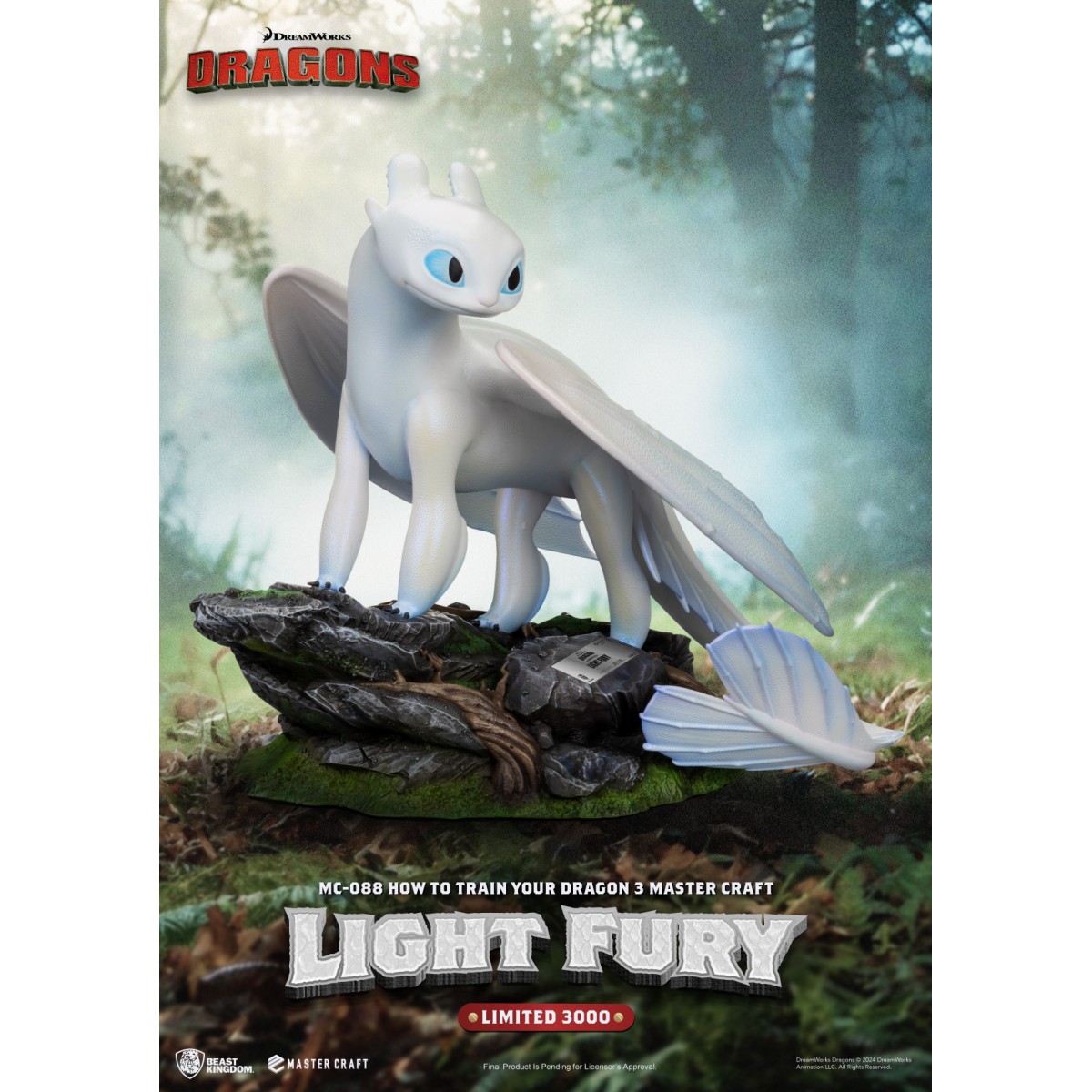 Beast Kingdom - How to Train your Dragon: The Hidden World Master Craft Toothless - Ohnezahn Dragons 3: The Hidden World.