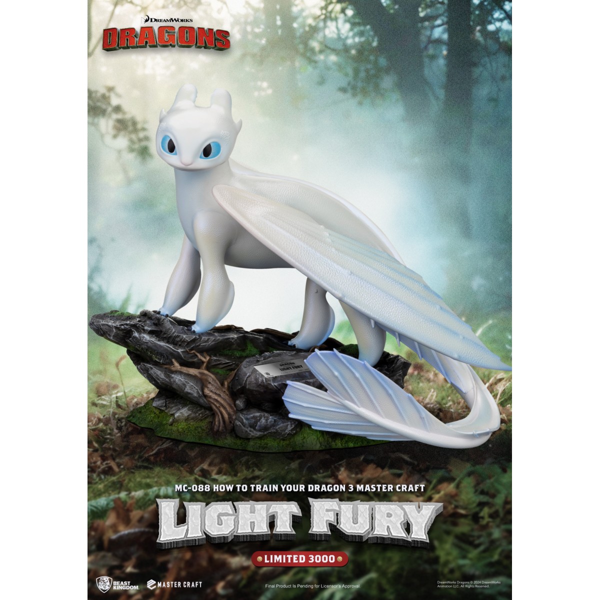 Beast Kingdom - How to Train your Dragon: The Hidden World Master Craft Toothless - Ohnezahn Dragons 3: The Hidden World.