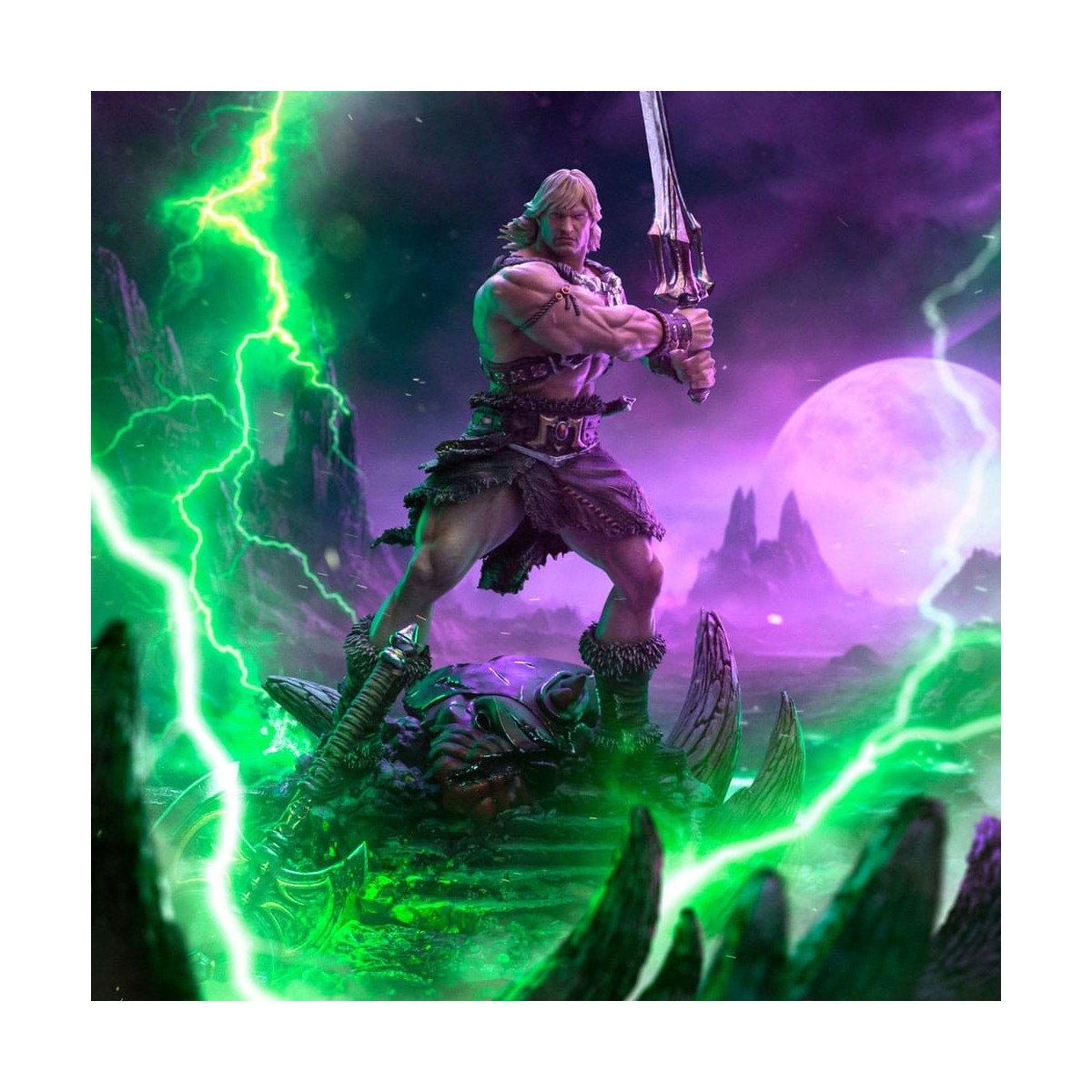 Iron Studios - HE-MAN UNLEASHED Deluxe Art Scale 1/10 - Masters of the Universe - Die Meister des Universums