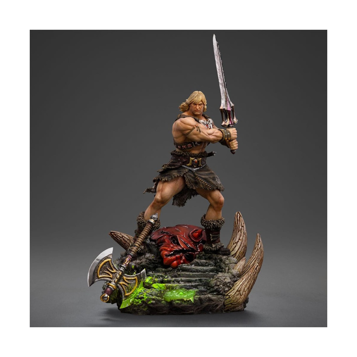 Iron Studios - HE-MAN UNLEASHED Deluxe Art Scale 1/10 - Masters of the Universe - Die Meister des Universums