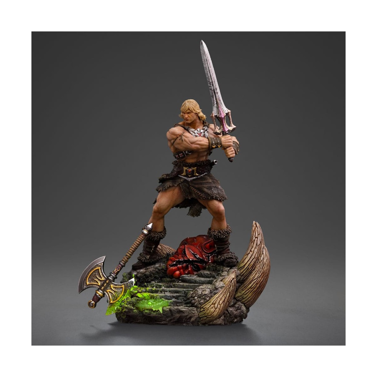 Iron Studios - HE-MAN UNLEASHED Deluxe Art Scale 1/10 - Masters of the Universe - Die Meister des Universums