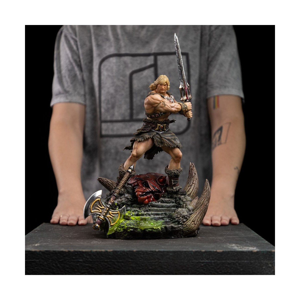 Iron Studios - HE-MAN UNLEASHED Deluxe Art Scale 1/10 - Masters of the Universe - Die Meister des Universums