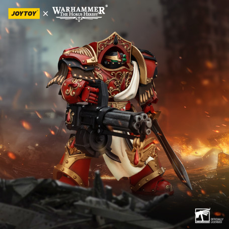 Joytoy -  Warhammer - Blood Angels - Crimson Paladins Squad - Crimson Paladin with Iliastus Assault Cannon