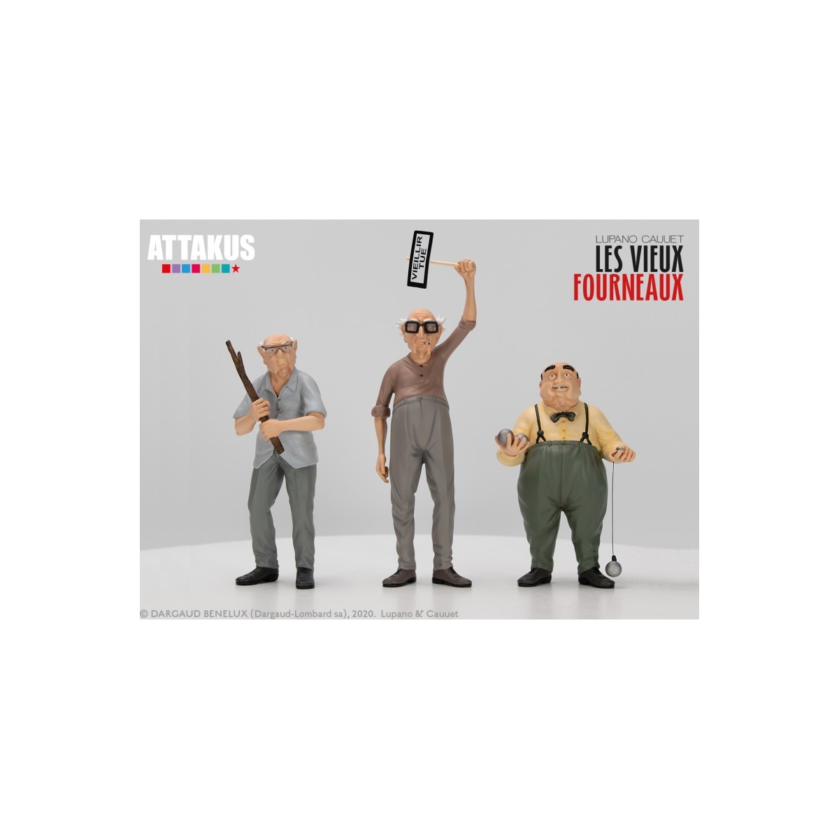 Attakus - Die alten Öfen Pierrot Mimile und Antoine - Set mit 3 Harzstatuetten
