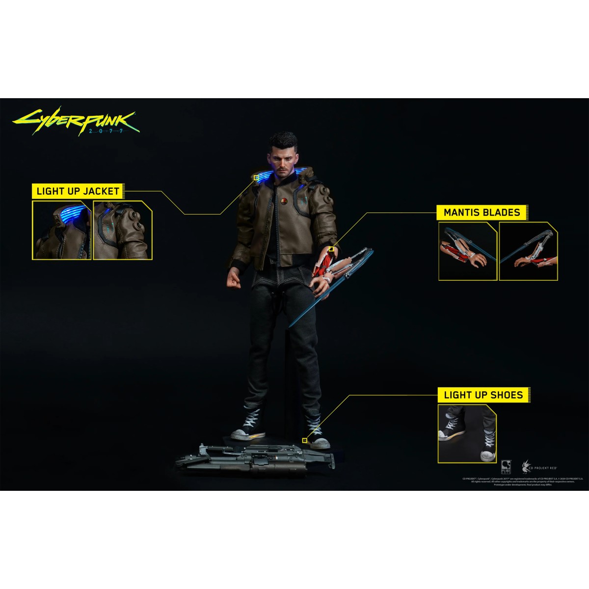 Pure Arts - V Male & Yaiba Kusanagi Set 1/6 - Cyberpunk 2077