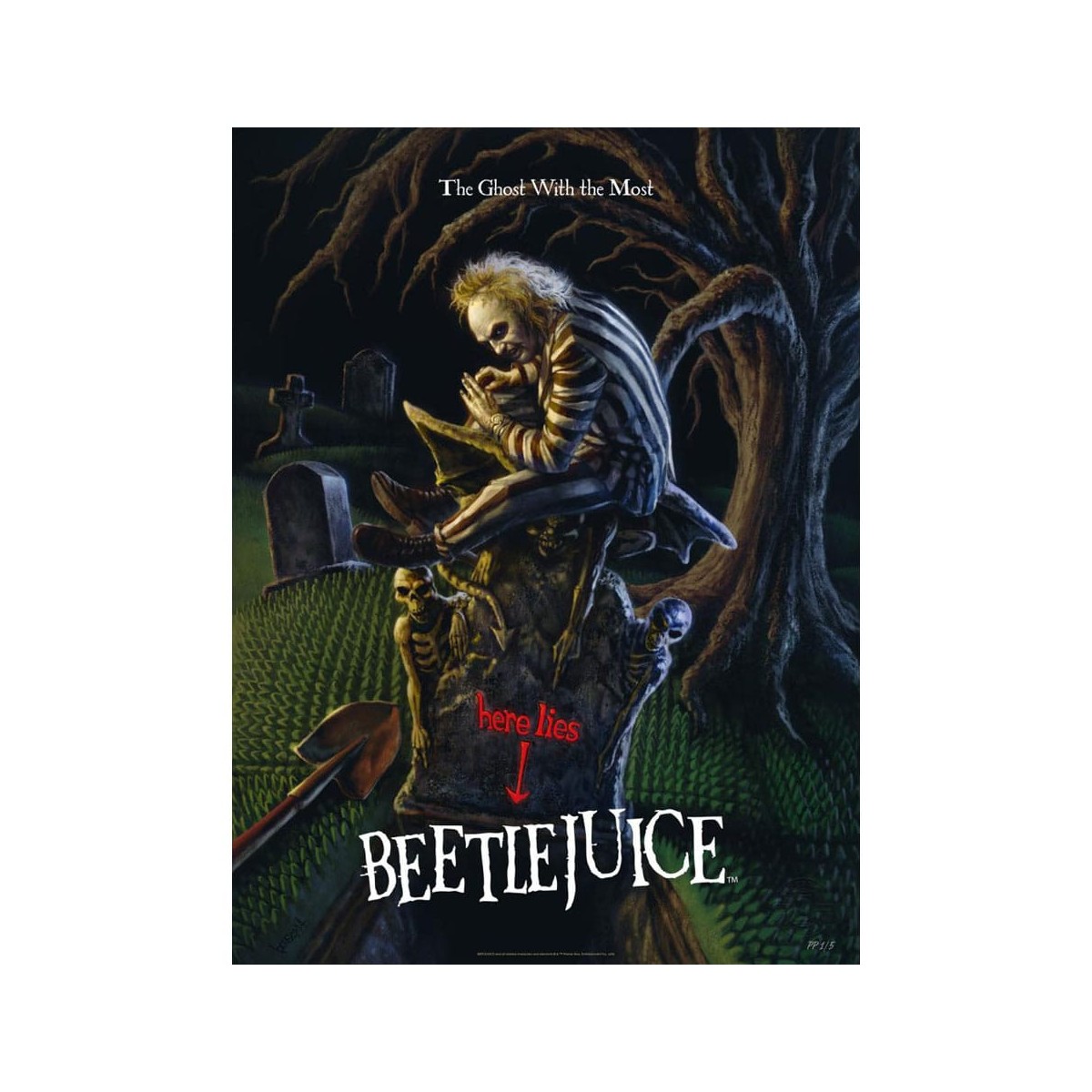 Sideshow Beetlejuice Druck - Art Print The Ghost With the Most - 46 x 61 cm - ungerahmt