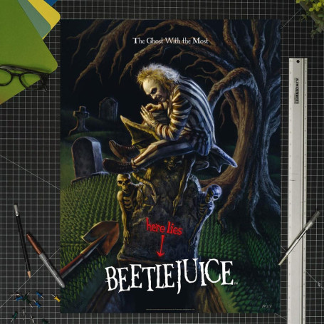 Sideshow Beetlejuice Druck - Art Print The Ghost With the Most - 46 x 61 cm - ungerahmt