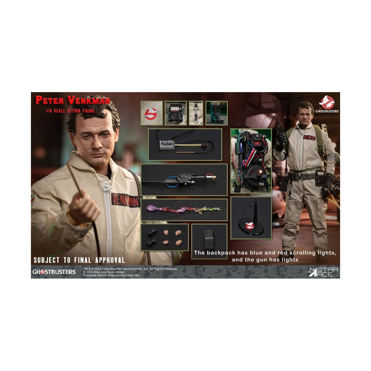 Star Ace - Peter Venkman 1/6 - Ghostbusters (1984)