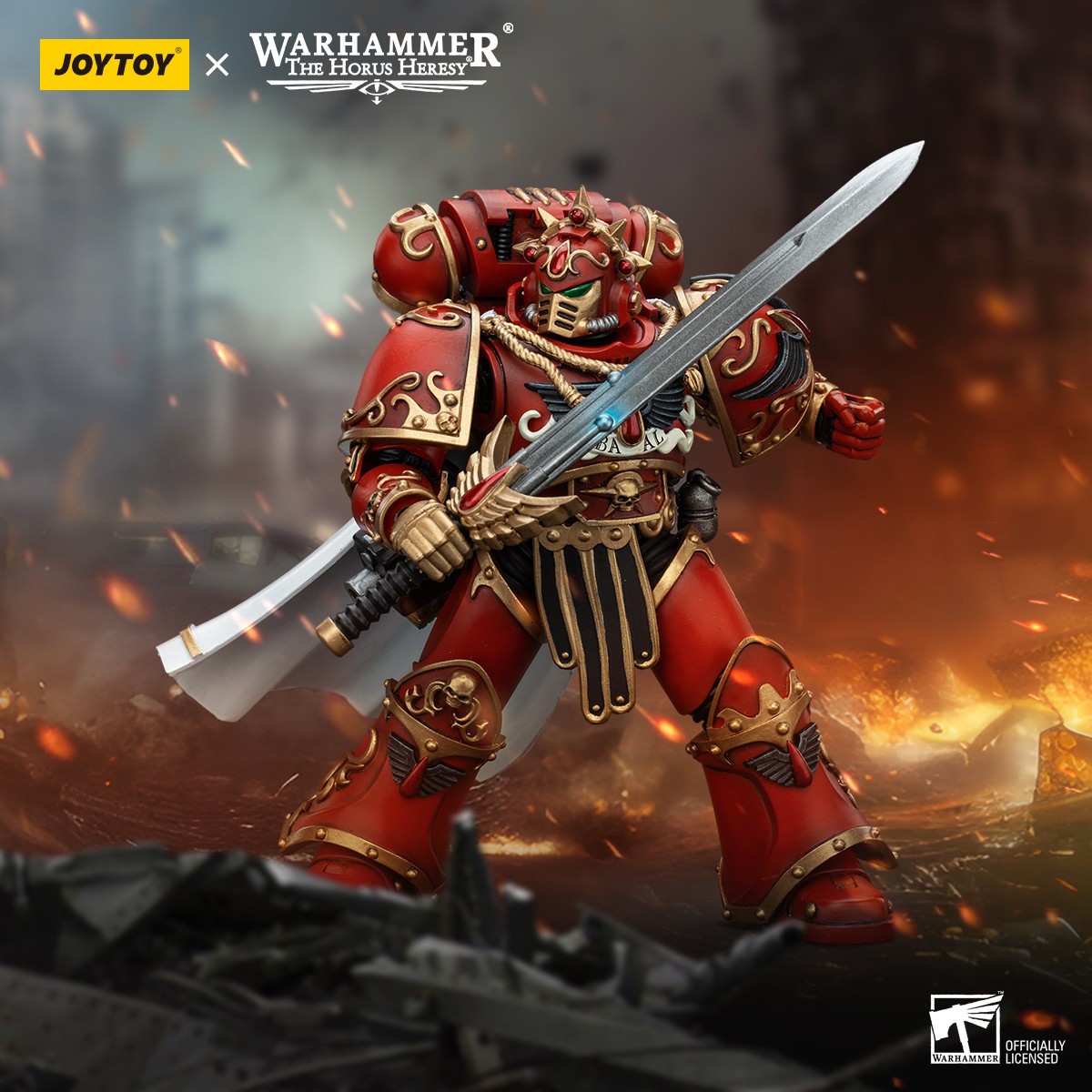 Joytoy -  Warhammer - Blood Angels - Legion Praetor with Paragon Blade - The Horus Heresy