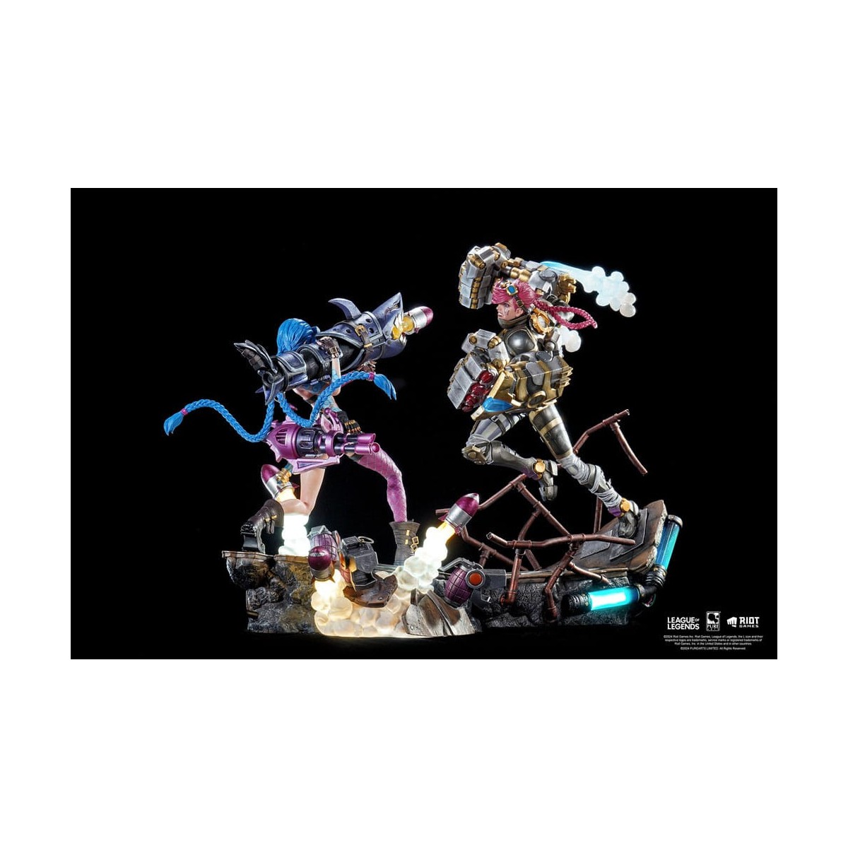 Pure Arts - League of Legends JINX & VI 1/6 Scale Statue Bundle