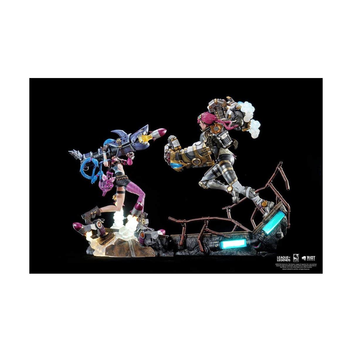Pure Arts - League of Legends JINX & VI 1/6 Scale Statue Bundle