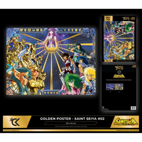 Cartoon Kingdom - Saint Seiya Golden Poster 2 - Knight Saint 40X30cm - Die Ritter des Zodiakus