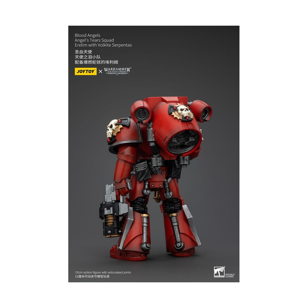 JoyToy Space Marines - Blood Angels - Angel's Tears Squad - Erelim with Volkite Serpentas 1/18