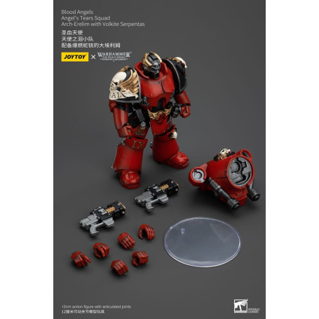 JoyToy Space Marines - Blood Angels - Angel's Tears Squad - Arch-Erelim with Volkite Serpentas 1/18