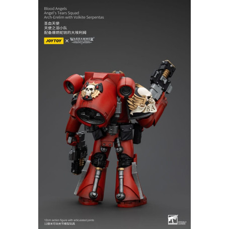 JoyToy Space Marines - Blood Angels - Angel's Tears Squad - Arch-Erelim with Volkite Serpentas 1/18