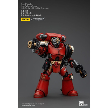 JoyToy Space Marines - Blood Angels - Angel's Tears Squad - Arch-Erelim with Volkite Serpentas 1/18