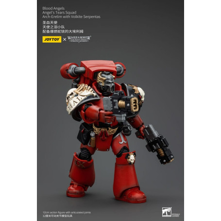 JoyToy Space Marines - Blood Angels - Angel's Tears Squad - Arch-Erelim with Volkite Serpentas 1/18