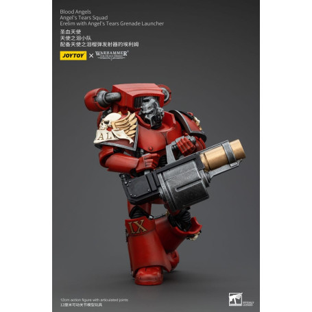 JoyToy Space Marines - Blood Angels - Angel's Tears Squad - Erelim with Angel's Tears Grenade Launcher 1/18