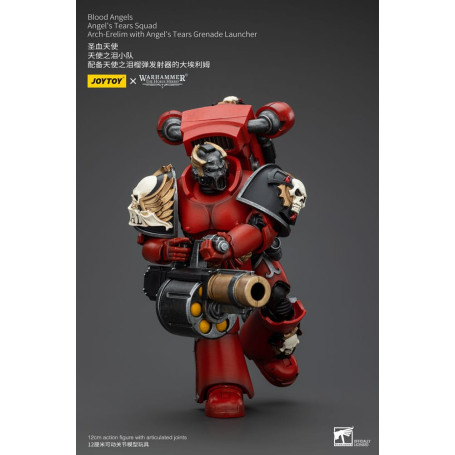 JoyToy Space Marines - Blood Angels - Angel's Tears Squad - Arch-Erelim with Angel's Tears Grenade Launcher 1/18
