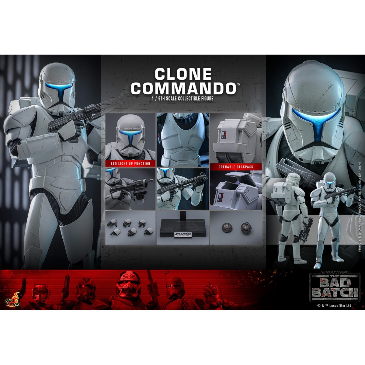 Hot Toys Star Wars - Clone Commando - The Bad Batch 1/6