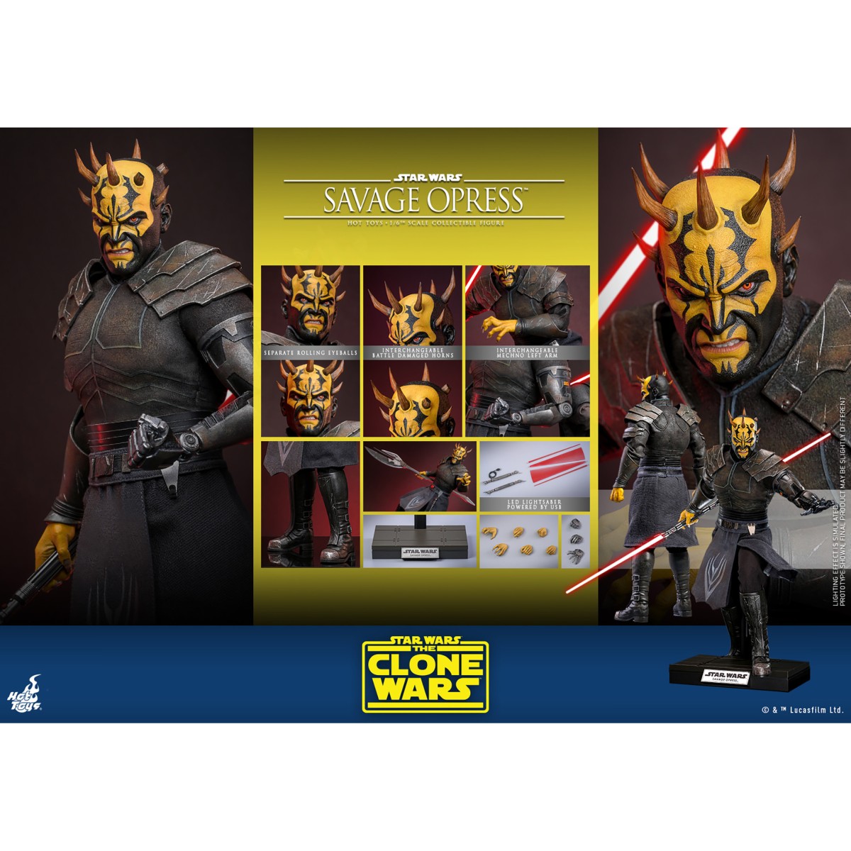 Hot Toys Star Wars - Savage Opress 1/6 - The Clone War