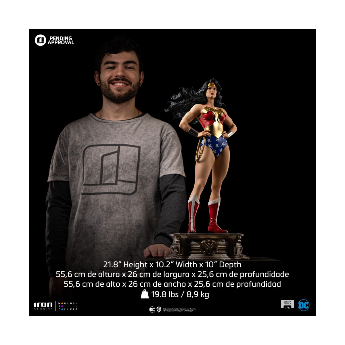 Iron Studios DC Comics - WONDER WOMAN DC TRINITY - Legacy Replica 1/4
