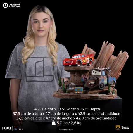 Iron Studios - Disney Pixar - Deluxe Art Scale Lightning McQueen & Tow Mater 1/10 - Cars