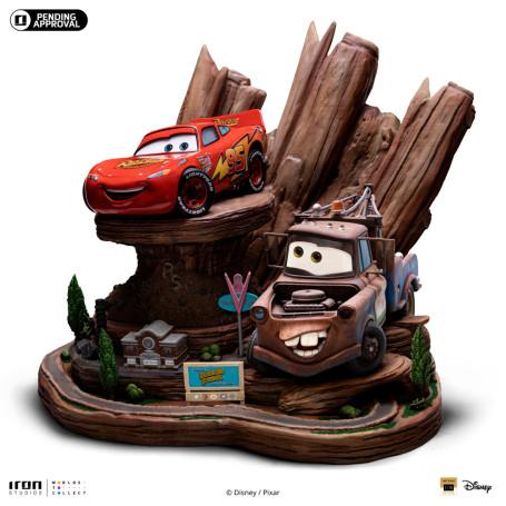 Iron Studios - Disney Pixar - Deluxe Art Scale Lightning McQueen & Tow Mater 1/10 - Cars