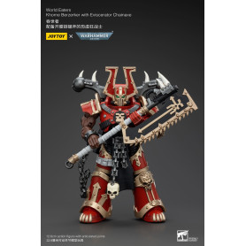 JoyToy Chaos Space Marines - World Eaters Khorne Berzerker with Eviscerator Chainaxe 1/18 - Warhammer 40K