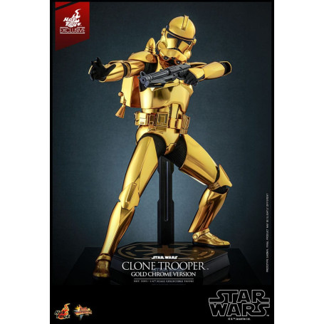 Hot toys Star Wars - Clone Trooper Gold Chrome Version 1/6 Toy Fair Exclusive