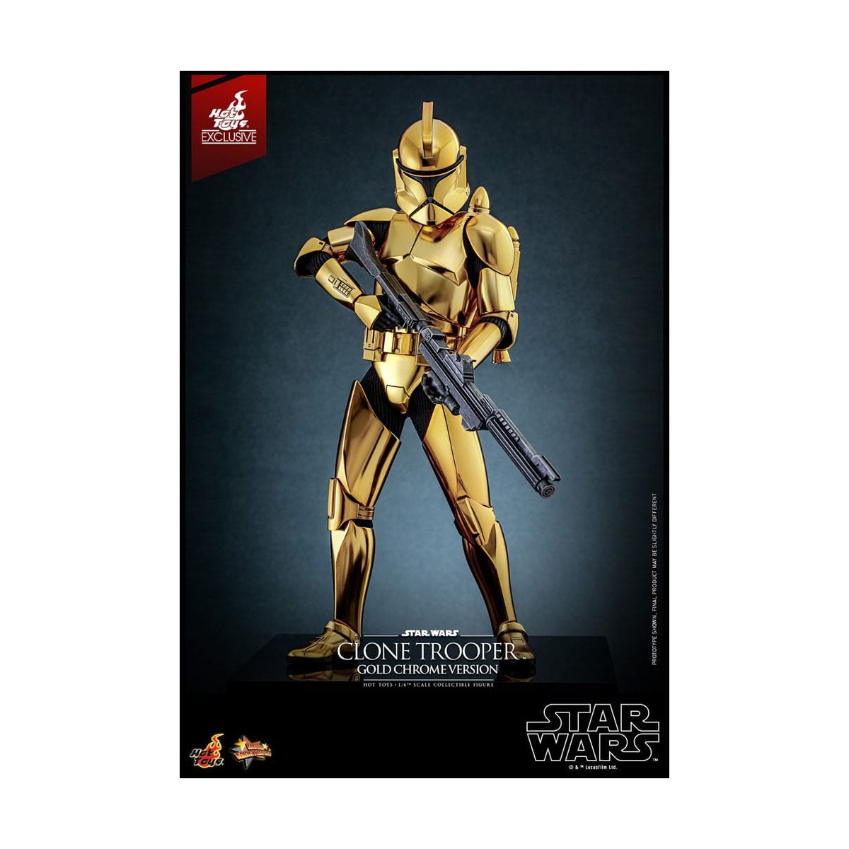 Hot toys Star Wars - Clone Trooper Gold Chrome Version 1/6 Toy Fair Exclusive