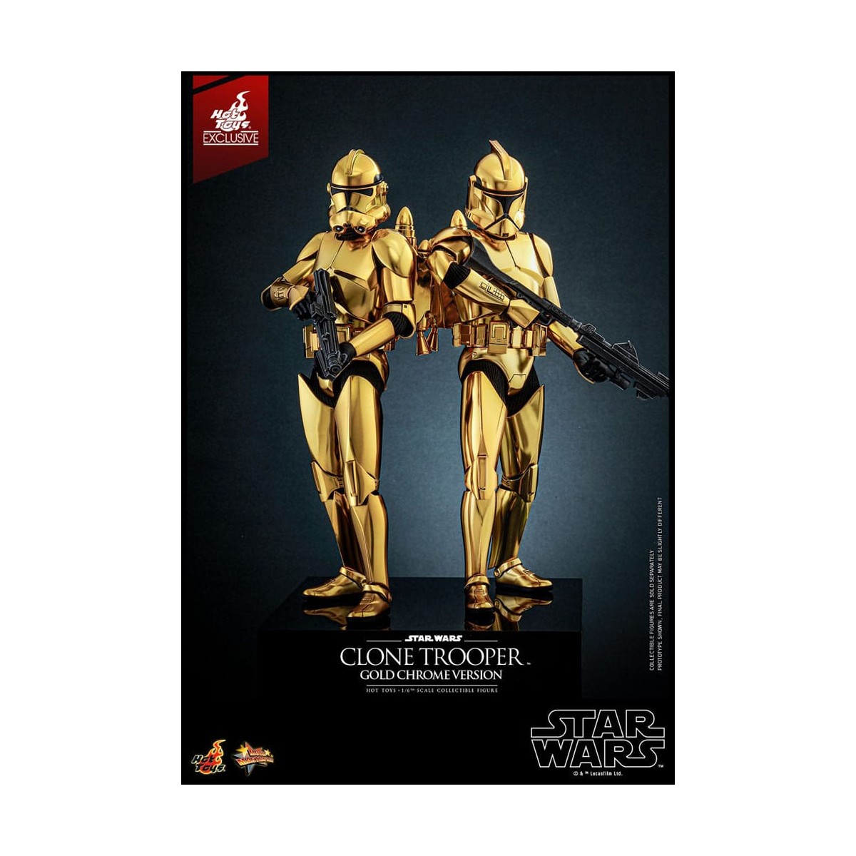 Hot toys Star Wars - Clone Trooper Gold Chrome Version 1/6 Toy Fair Exclusive