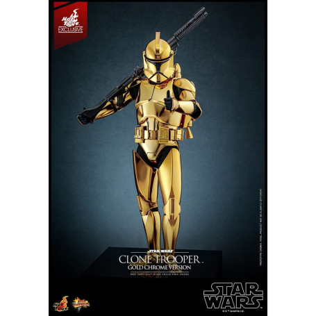 Hot toys Star Wars - Clone Trooper Gold Chrome Version 1/6 Toy Fair Exclusive