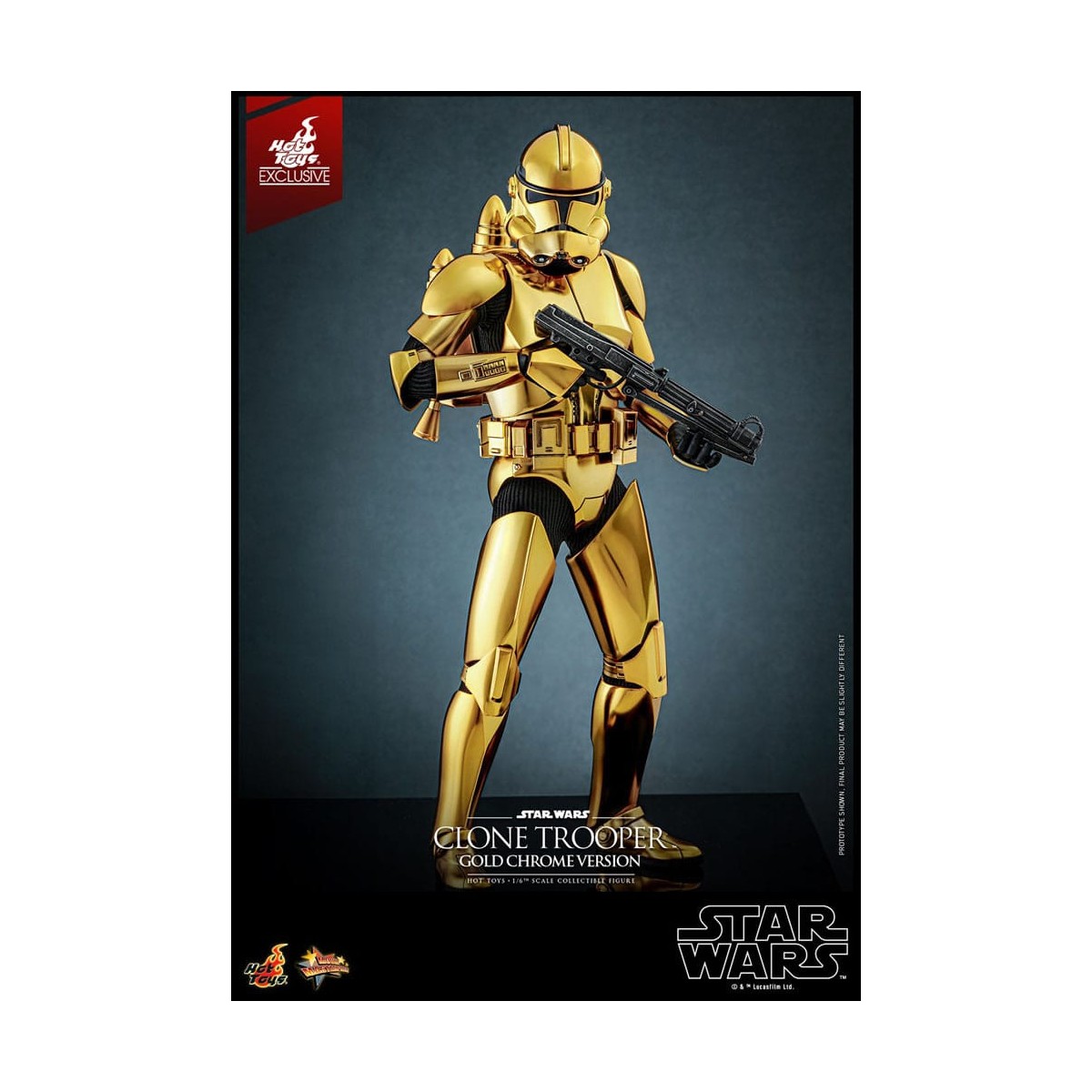 Hot toys Star Wars - Clone Trooper Gold Chrome Version 1/6 Toy Fair Exclusive