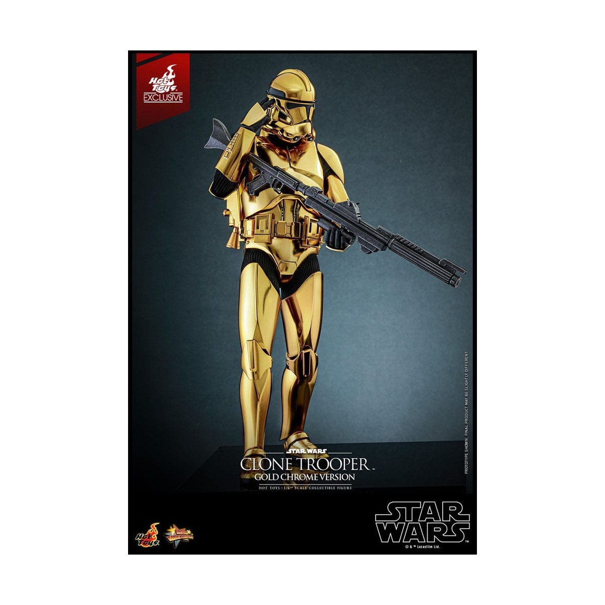 Hot toys Star Wars - Clone Trooper Gold Chrome Version 1/6 Toy Fair Exclusive