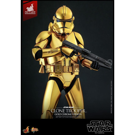 Hot toys Star Wars - Clone Trooper Gold Chrome Version 1/6 Toy Fair Exclusive