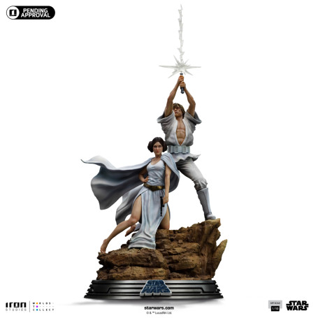 Iron Studios Star Wars - Luke & Leia Movie Poster - Deluxe Art Scale 1/10