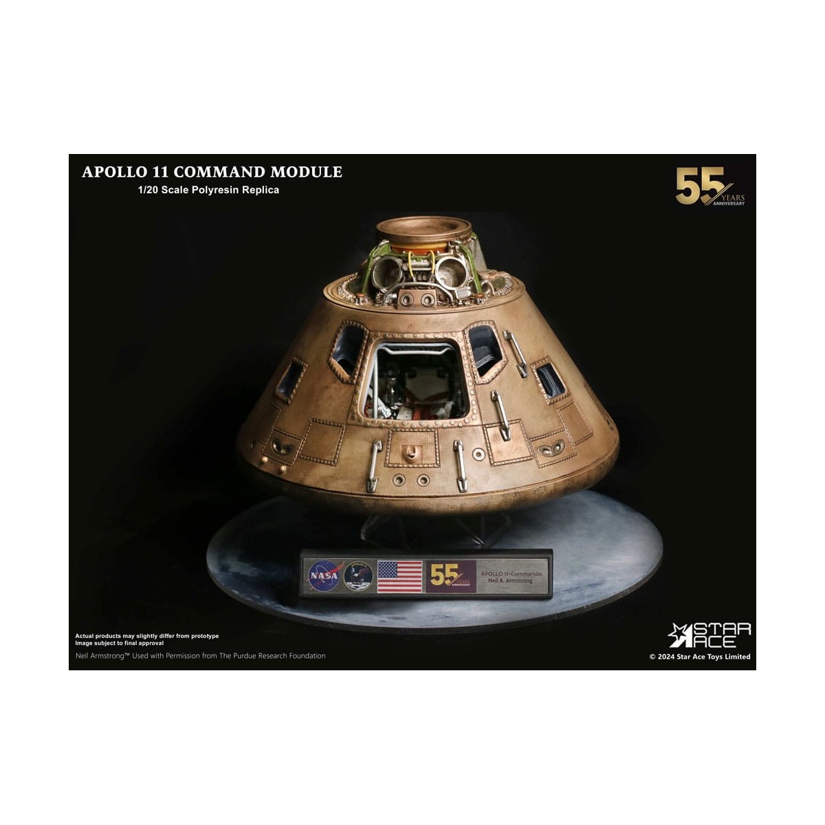 Star Ace - Apollo 11 Kommandomodul (DX) 1/20