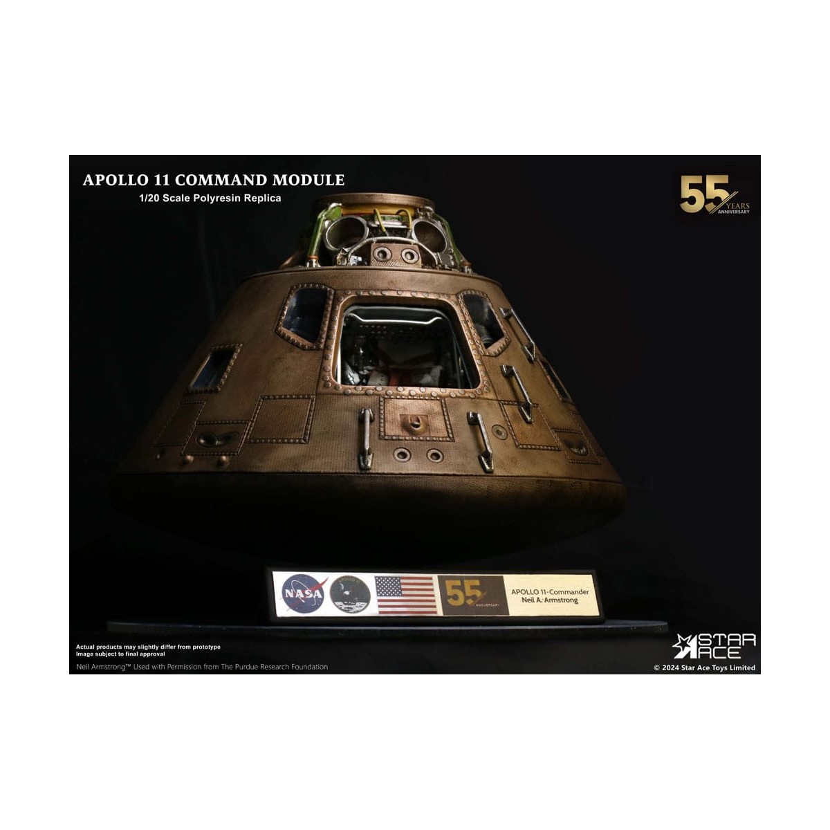 Star Ace - Apollo 11 Kommandomodul (DX) 1/20