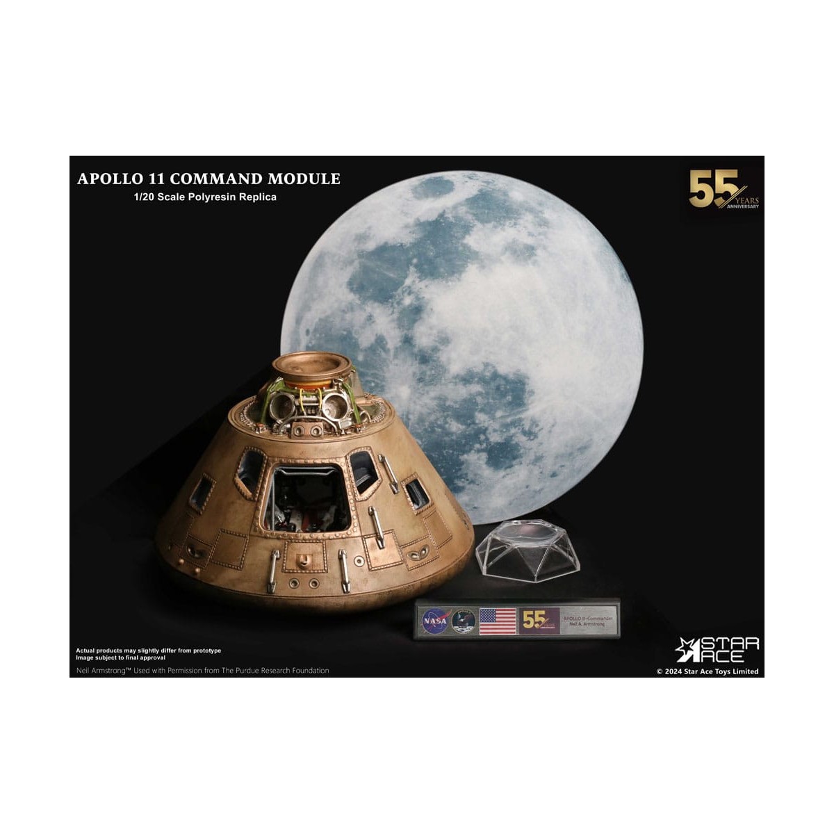Star Ace - Apollo 11 Kommandomodul (DX) 1/20