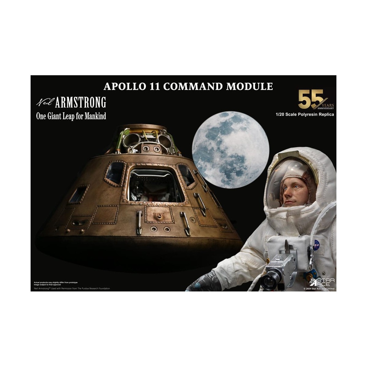 Star Ace - Apollo 11 Kommandomodul (DX) 1/20