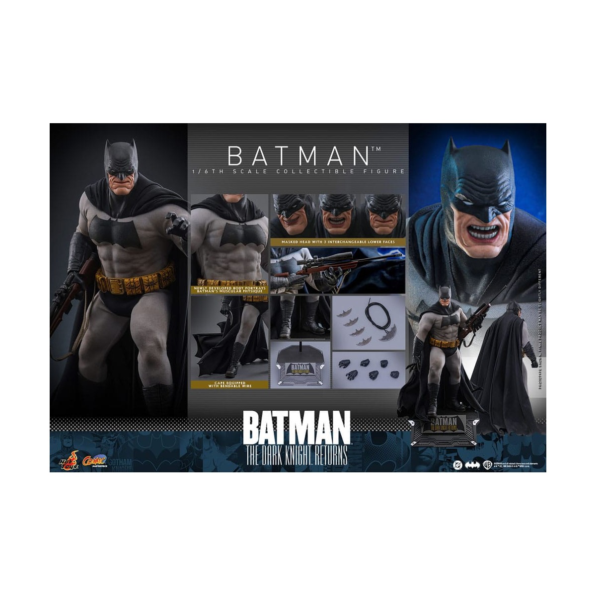 Hot Toys - BATMAN - Batman: The Dark Knight Returns Comic Masterpiece 1/6