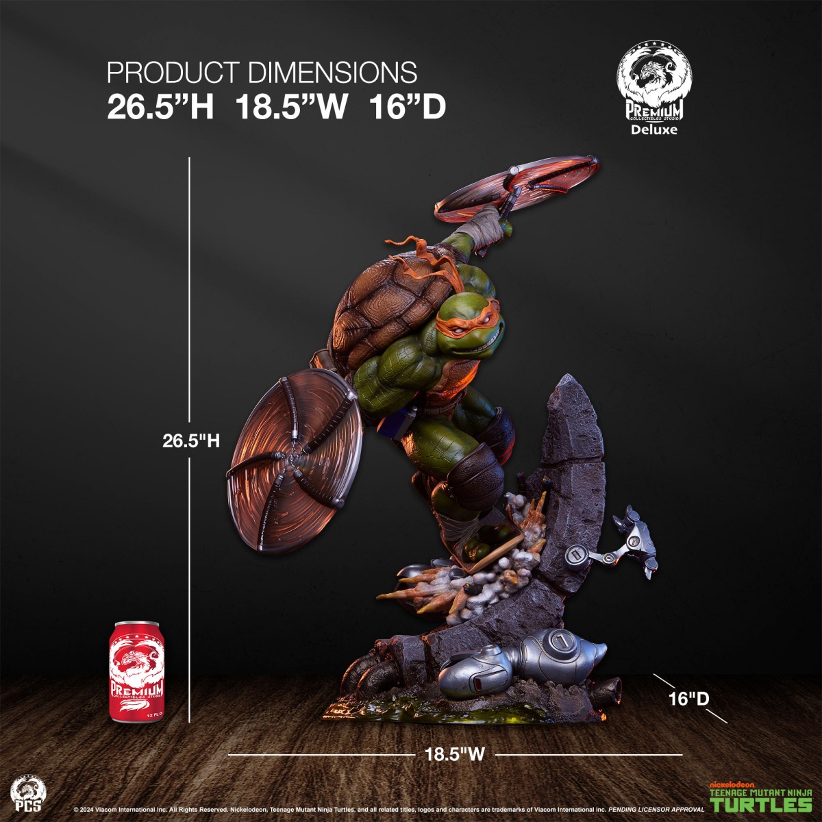 Premium Collectibles Studio PCS - TMNT: MICHELANGELO 1/3 deluxe - Teenage Mutant Ninja Turtles