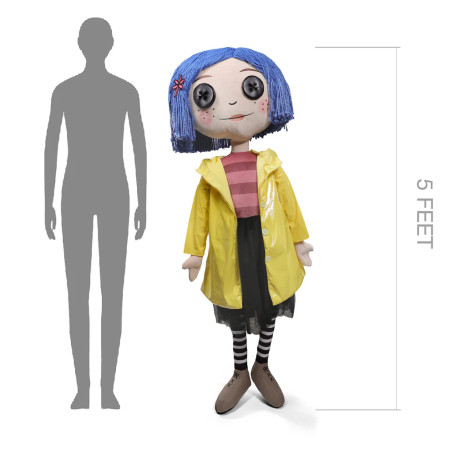 Kidrobot Coraline - Coraline with Button Eyes - Lebensgroße Puppe 1/1