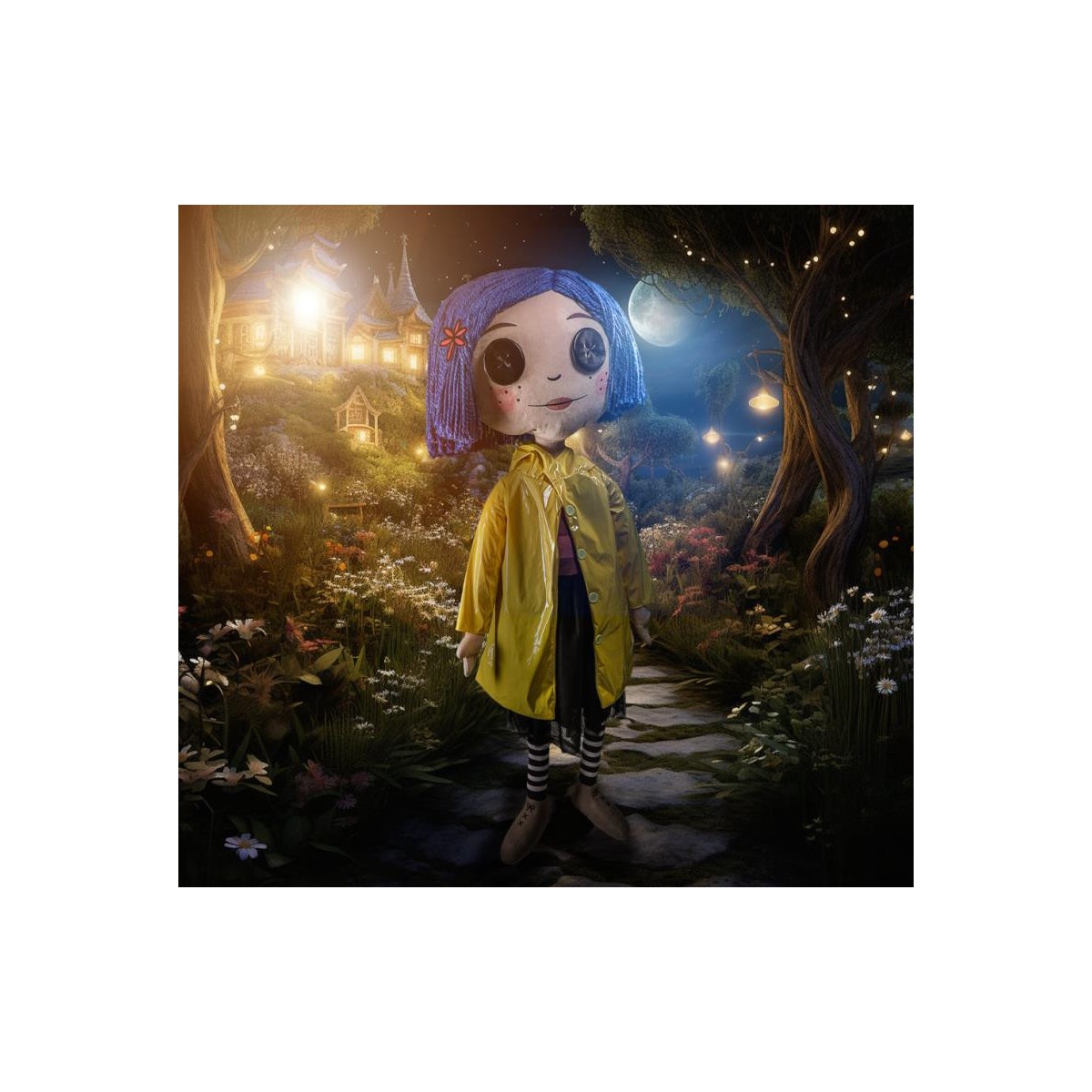 Kidrobot Coraline - Coraline with Button Eyes - Lebensgroße Puppe 1/1